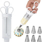 ⏳Time-Limited Special⏰Stainless Steel Cake Decorating Gun Kit – Complete Frosting Piping Set with 18 Tips & Nozzles – Decorate Inside & Out ✨