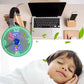 🔥2026 Hot Sale 50% OFF🔥USB Fan with LED Clock Lighting