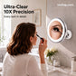 ⏳🔥LIMITED-TIME 50% OFF! ⏰💄10X Magnifying LED Makeup Mirror, Suction Mounted Illuminated Mirror For Skincare & Cosmetic Application💄