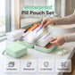 💊A8 Waterproof Pill Pouch Set – 7 to 14 Days of Meds & Vitamins💧Waterproof & Crush-Resistant Shell