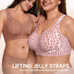 🏆LAST DAY SALE 49% OFF 🔥Super Firming Wirefree Jelly Bra with Leopard Print 👍