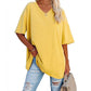 👕 LIMITED-TIME 50% OFF! 💥 Women's Casual Loose V-Neck T-Shirt – Soft, Breathable, Flowy Hem ✨