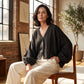 👕 LIMITED-TIME 50% OFF! ✨ Women's Lightweight Sun Protection Shirt – Deep V-Neck, Lantern Sleeves, Sheer Layer ☀️