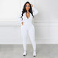 Solid Color Half Zip Seamless Jumpsuit