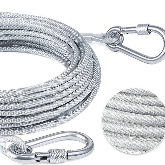 Multi-purpose galvanized steel cable with rust-resistant coating and high load capacity