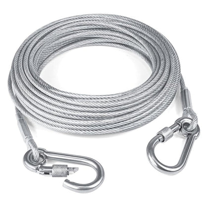 Multi-purpose galvanized steel cable with rust-resistant coating and high load capacity