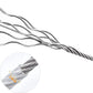Multi-purpose galvanized steel cable with rust-resistant coating and high load capacity