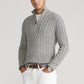 Men’s Quarter-Zip Mock Neck Sweater