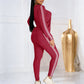 Women's 2-Piece Long Sleeve Tracksuit Set