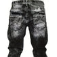 🔥 Men's Fashion Creative Stretch Denim Jeans – Minimalist Style, Perfect for Summer & Emo-Inspired Look 💙