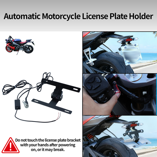 🛵Automatic Flip-Up Motorcycle License Plate Holder