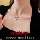 ✨ Buy 1 Get 1 Free! 💎 Colorful Rhinestone Cross Necklace – Dazzling Multicolor & Adjustable Chain – Lightweight Statement Piece 🌈