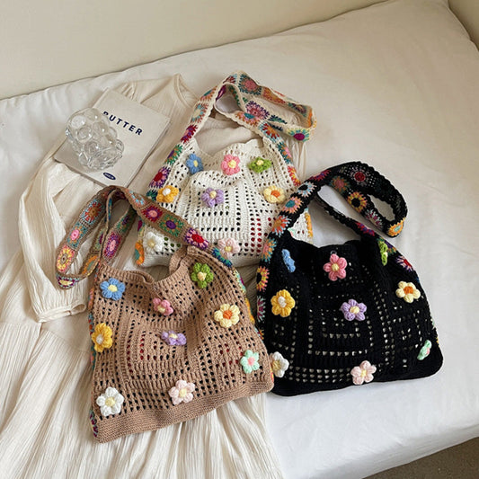 🧺 LIMITED-TIME 50% OFF! ✨ Women's Crochet Ethnic Bag – Bohemian, Spacious, Versatile 🌼