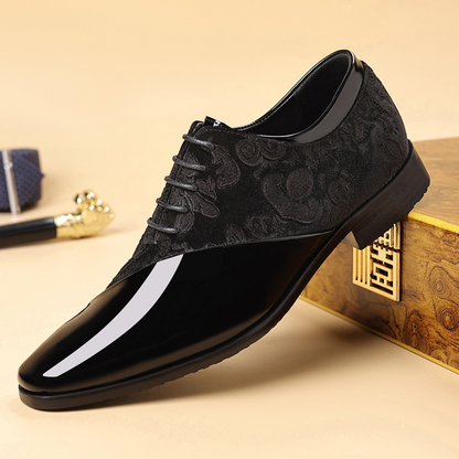 🌞Summer Sale: 50% Off!🤵Luxury Men's Contrast Dress Shoes - High-Gloss & Premium Texture - Perfect for Weddings & Galas - Ergonomic Comfort - The Ultimate Statement Shoe
