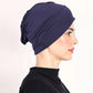 👒Buy 1 Get 1 Free!🌸Soft Stretch Turban Cap – Milk Silk Fabric & Anti-Slip Fit – Hair Volume Concealer – Multi-Use Under Scarf 🧣