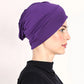 👒Buy 1 Get 1 Free!🌸Soft Stretch Turban Cap – Milk Silk Fabric & Anti-Slip Fit – Hair Volume Concealer – Multi-Use Under Scarf 🧣