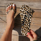 ⏳Limited-time 50% off⏰Leopard Print Flip-Flops with Heart Charm🐆🩴