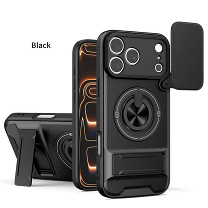 ⏳Time-Limited Special⏰4-in-1 Protective Case – Slider, Ring Holder, Magnet, 5 Colors 🔧