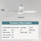 🔥50%OFF🎁2-IN-1 PORTABLE CEILING FAN & LIGHT with Remote Control