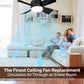 🔥50%OFF🎁2-IN-1 PORTABLE CEILING FAN & LIGHT with Remote Control