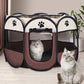 📢📢50% OFF !! ⏰🐾Summer Pet Portable Playpen – Lightweight, Foldable, Safe Outdoor Fun 🏕️