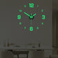 3D DIY Luminous Acrylic Wall Clock Set
