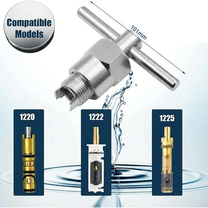 🔧 LIMITED-TIME 50% OFF! ⚙️ Heavy Duty Faucet Cartridge Puller – Ergonomic T-Handle, Durable Brass, Easy DIY 🚿