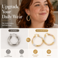 💫50% OFF NOW✨Women's Elegant Twisted Hoop Earrings