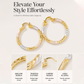 💫50% OFF NOW✨Women's Elegant Twisted Hoop Earrings