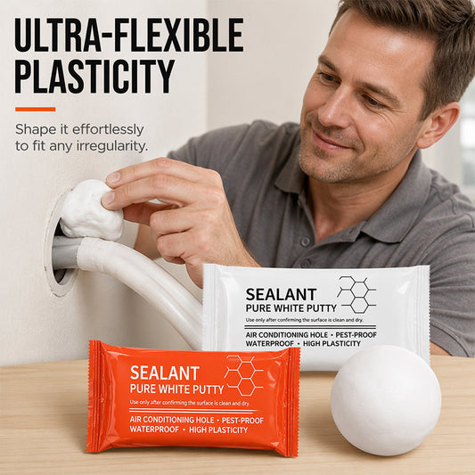 🧱 Waterproof Wall Hole Sealing Clay for Air Conditioner Pipes — 10-Pack Moldable Sealant Putty for Pipe Gaps & Wall Holes | Tool-Free Application