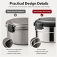 🍱 50% OFF! ✨ 3-Piece Stainless Steel Lunch Box Set – Premium 304 Food-Grade Steel, Airtight Leak-Proof Lids & Mirror Finish – Perfect for School, Office & Travel 🥗