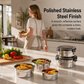 🍱 50% OFF! ✨ 3-Piece Stainless Steel Lunch Box Set – Premium 304 Food-Grade Steel, Airtight Leak-Proof Lids & Mirror Finish – Perfect for School, Office & Travel 🥗
