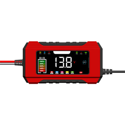 12V 6A Smart Car Battery Charger with LCD Display