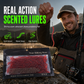 🎣🪱Scented Artificial Earthworm Lures | Ribbed Body Creates Lifelike Underwater Action