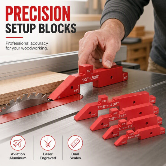 Aluminum Alloy Woodworking Setup Blocks