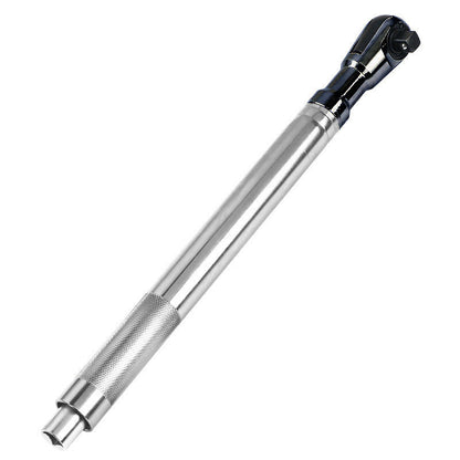 🔧 Extended Ratchet Wrench: 430mm, 1/2" Drive, Reversible, Chrome Vanadium Steel, Knurled Grip