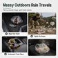 Collapsible Camping Trash Can with Lid Large Capacity 600D Outdoor Portable Storage Bin for Picnic Garden and Camping
