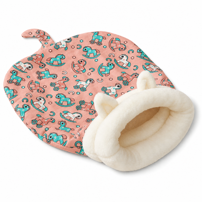 🐾 LIMITED-TIME 50% OFF! 🛏️ Semi Enclosed Warm Pet Sleeping Bag Bed – Windproof, Plush, Cozy 🌨️