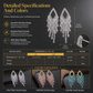⏳Limited-time 50% off⏰Rhombus Cubic Zirconia Tassel Drop Earrings🦚
