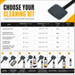 🚿 Extended Handle Windshield Cleaner: Coral Fleece, Suede, Streak-Free