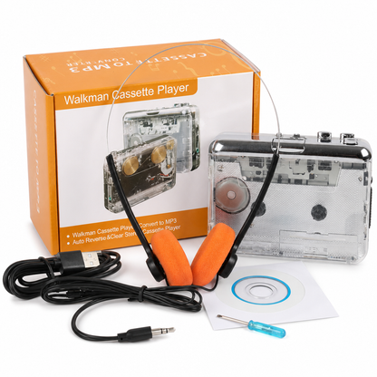 📼 50% OFF NOW! 🔄 Transparent Cassette Player – Tape to MP3 Converter, Type-C & Hi-Fi Stereo – Nostalgia Meets Modern Tech 🎵