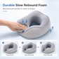 ⏳🔥LIMITED-TIME 50% OFF! ⏰Memory Foam U-Shaped Travel Neck Pillow with Ice Silk Cover and Magnetic Buckle for Portable Neck Support