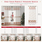 ⏳Limited-time 50% off💥Christmas Embroidered Sheer Window Curtain Panel with Snowflake and Bell Patterns