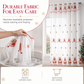 ⏳Limited-time 50% off💥Christmas Embroidered Sheer Window Curtain Panel with Snowflake and Bell Patterns