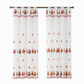 ⏳Limited-time 50% off💥Christmas Embroidered Sheer Window Curtain Panel with Snowflake and Bell Patterns